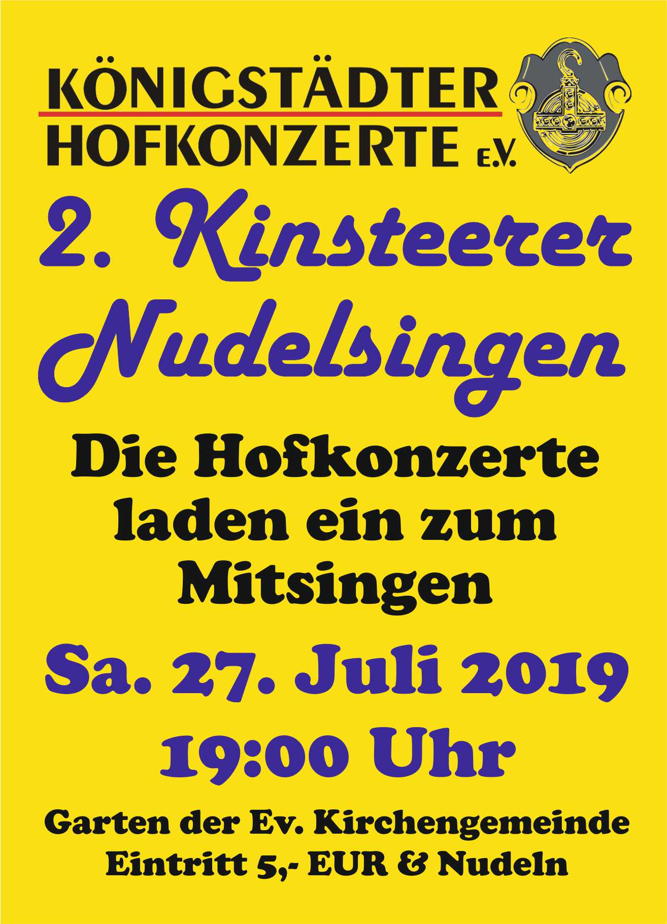 2. Kinsteerer Nudelsingen