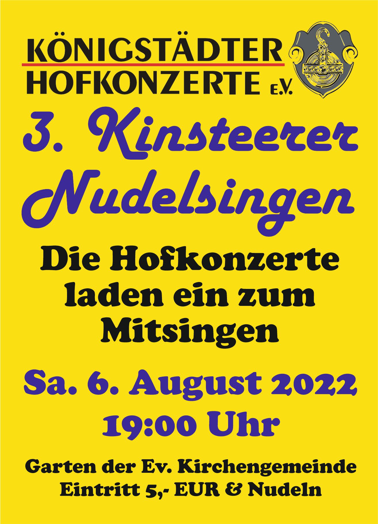 3. Kinsteerer Nudelsingen