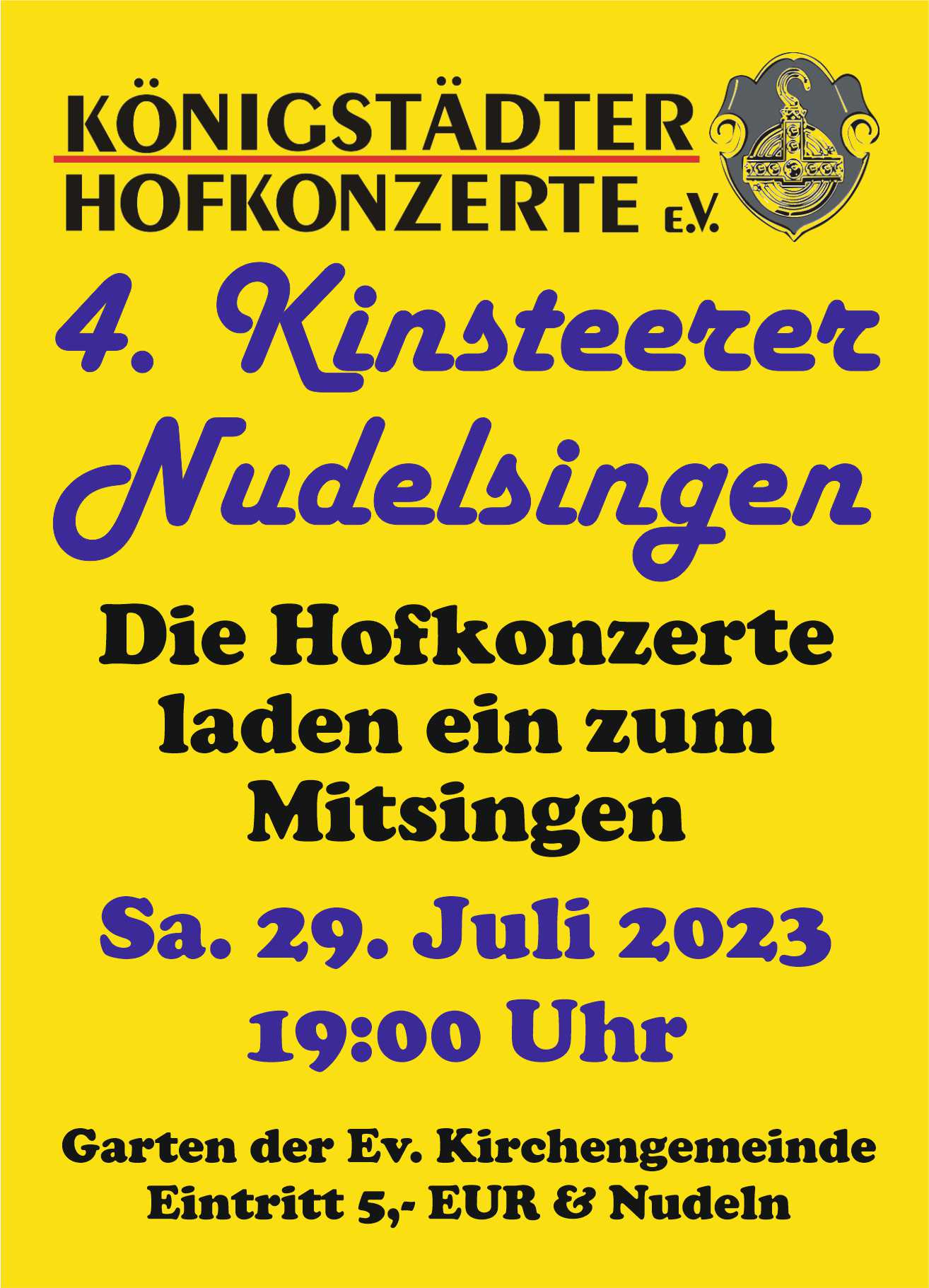 4. Kinsteerer Nudelsingen