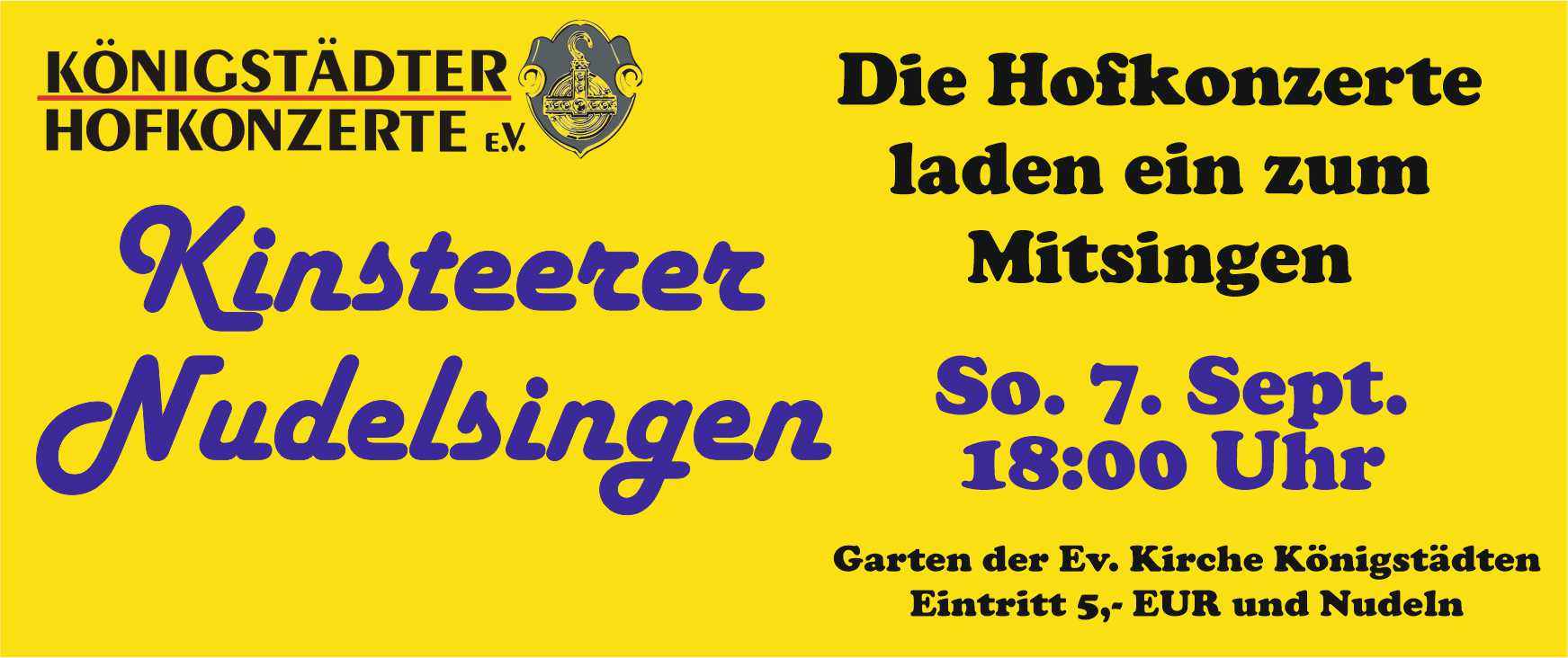 6. Kinsteerer Nudelsingen